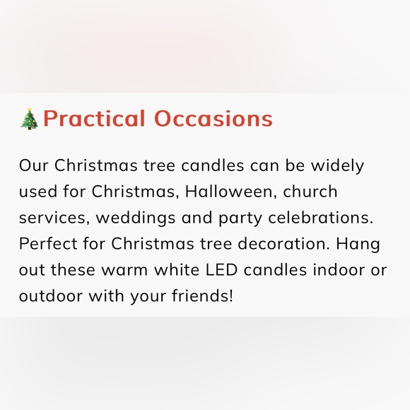 NIB twelve (12) flameless Christmas tree candles with dangling snowflakes ❄️ - Picture 12 of 13